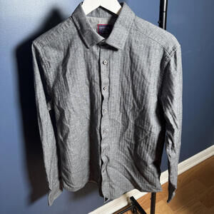 UNTUCKit Heavyweight Cotton Herringbone Shirt Large Slim Fit